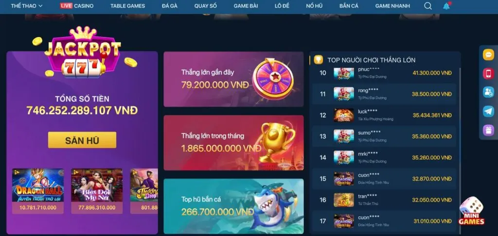 Đa dạng trò chơi trên V9BET Điện Thoại